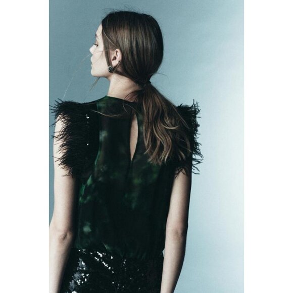 ZARA LIMITED EDITION COMBINATION PRINTED DRESS - Picture 5 of 9